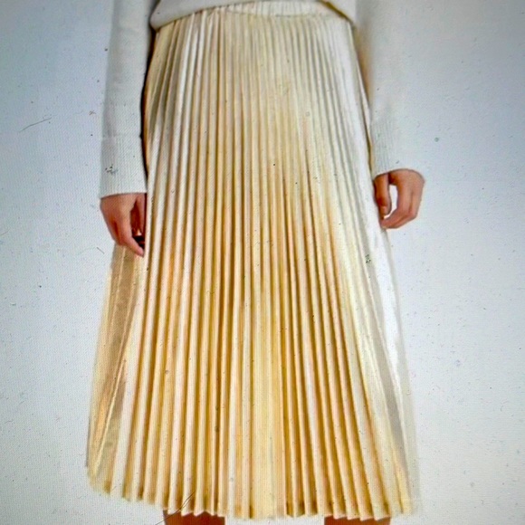 Banana Republic Factory Dresses & Skirts - NWT Banana Republic Metallic Pleated Midi Skirt with Accordion Waist. Size M.